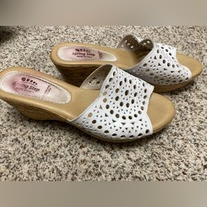 Women’s white sandals